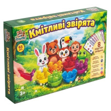 Настільна гра "Кмітливі звірятка" 3-004, 65 деталей Enotik