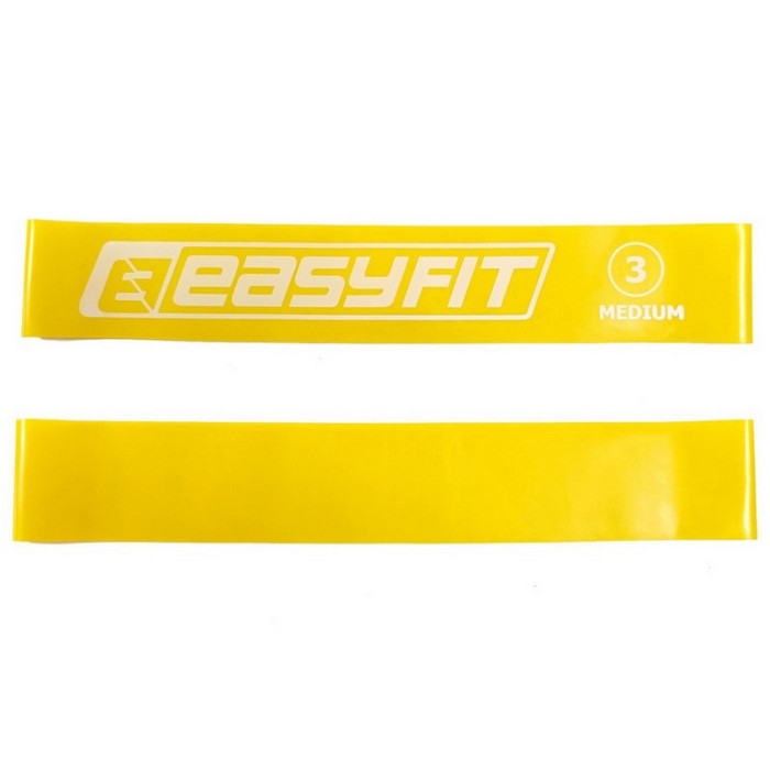 Гумка для фітнесу №3 EF-1813-3 жовта 10 кг EasyFit