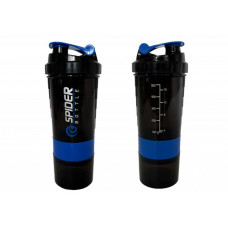 Спортивний шейкер Spider EF-7200-BL 0,5 л, чорно-синій EasyFit