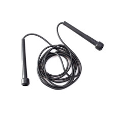Скакалка для гімнастики EF-1915, чорна, 2,8 м EasyFit