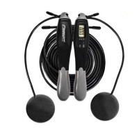 Швидкісна скакалка з лічильником TwinRope EF-1909-GY 2,8 метра EasyFit