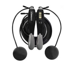 Швидкісна скакалка з лічильником TwinRope EF-1909-GY 2,8 метра EasyFit