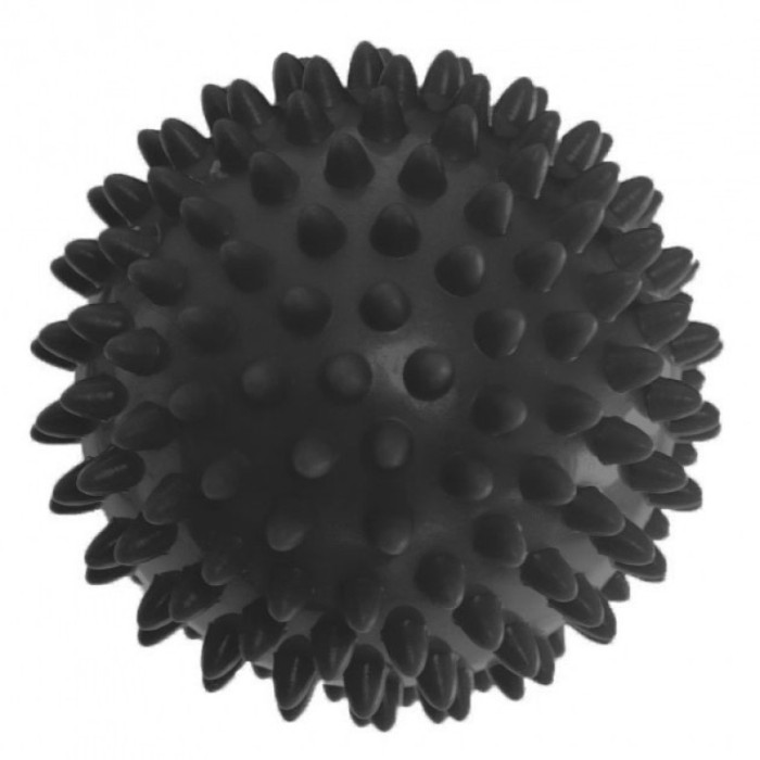 Масажний м'ячик EF-1063-BK, 7,5 см, жорсткий, чорний EasyFit