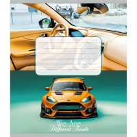 Зошит для школярів "Автосалон" 012-590506K-4 у клітинку, 12 аркушів Leader