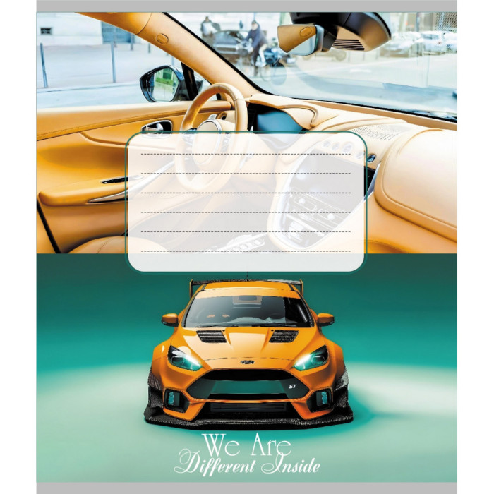 Зошит для школярів "Автосалон" 012-590506K-4 у клітинку, 12 аркушів Leader
