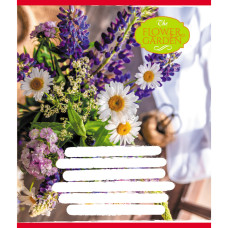 Зошит для школярів "The Flower Garden" 024-590552K-3 у клітинку, 24 аркуші  Leader