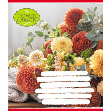Зошит для школярів "The Flower Garden" 024-590552K-4 у клітинку, 24 аркуші  Leader