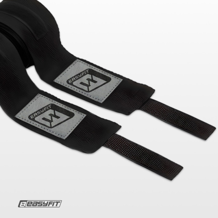 Бінти для боксу EasyFit EF-0374-30-bk, Classic Wrap, чорний 3 м EasyFit