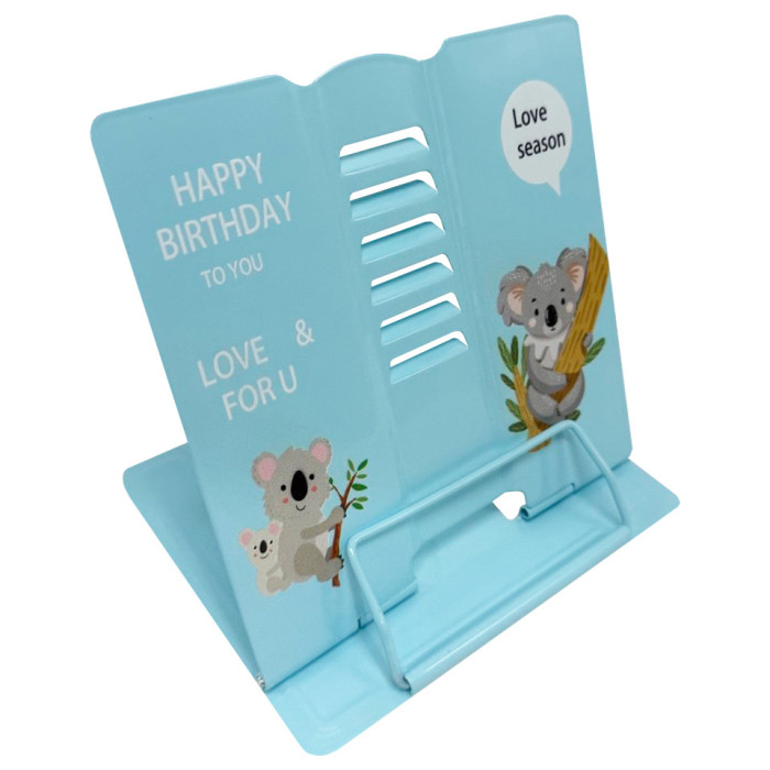Підставка для книг "Animals" 555-389-S(Blue) металева Bambi
