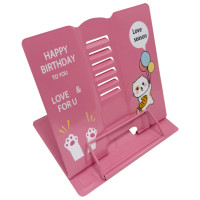 Підставка для книг "Animals" 555-389-S(Pink) металева Bambi