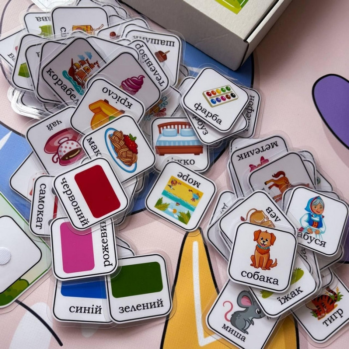 Фразовий конструктор "Перші речення" PECS-7842, 120 карток Kids Shop