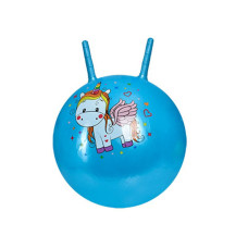 Дитячий м'яч для фітнесу MS 3397(Blue) з ріжками 55 см, 400 г Bambi