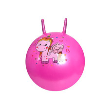 Дитячий м'яч для фітнесу MS 3397(Crimson) з ріжками 55 см, 400 г Bambi