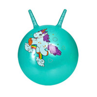 Дитячий м'яч для фітнесу MS 3397(Turquoise) з рожками 55 см, 400 г Bambi