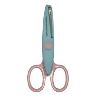 Дитячі ножиці 80685(Turquoise-Pink) з фігурним лезом Bambi