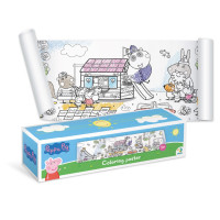 Дитяча розмальовка "Peppa Pig: Прогулянка з родиною" 200184 великий формат 70×16 см DoDo Toys