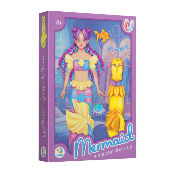Магнітна дитяча гра "Одягни русалоньку" 200314 DoDo Toys