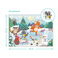 Дитячий пазл "Чарівна ковзанка" 300410, 60 елементів DoDo Toys