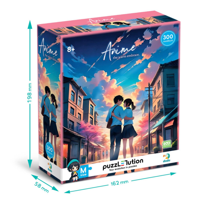 Пазл "Аніме: Теплі обійми" 300673, 300 елементів DoDo Toys