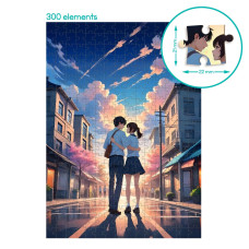 Пазл "Аніме: Теплі обійми" 300673, 300 елементів DoDo Toys