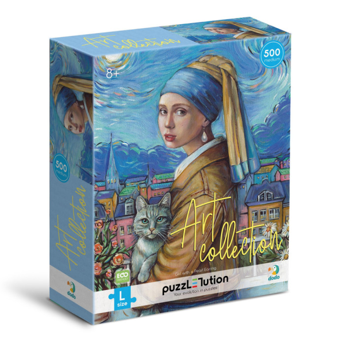 Пазл "Art: Дівчина з перловою сережкою" 300680, 500 елементів DoDo Toys