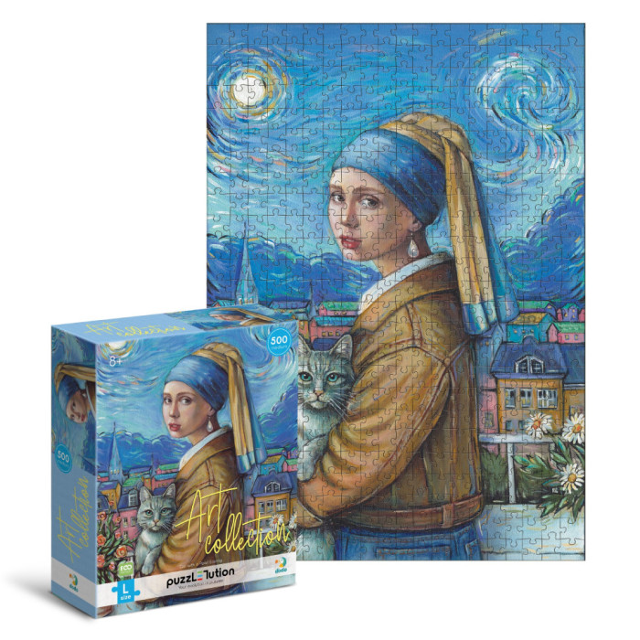 Пазл "Art: Дівчина з перловою сережкою" 300680, 500 елементів DoDo Toys