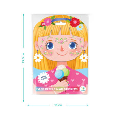 Набір страз і наліпок на обличчя та нігті "Квіткова фея" 300856 DoDo Toys
