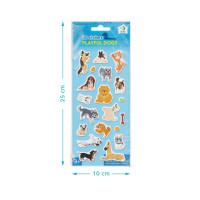Набір 3D-наліпок "Грайливі песики" 300864, 1 аркуш з наліпками DoDo Toys