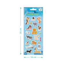 Набір 3D-наліпок "Грайливі песики" 300864, 1 аркуш з наліпками DoDo Toys