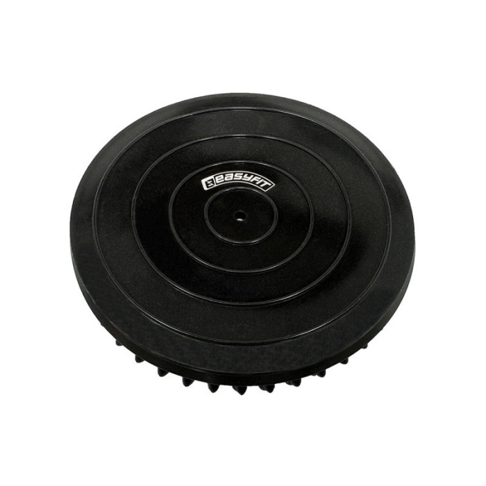 Напівсфера масажна кіндербол EF-3001-BK 16 см, м'яка, чорна EasyFit