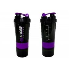 Шейкер спортивний Spider EF-7200-V 0,5 л, Чорно-фіолетовий EasyFit
