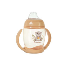 Поїльник із силіконовим носиком та ручками 5004BT_персиковий 250 мл BABY TEAM