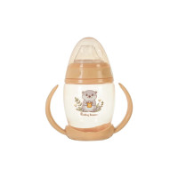 Поїльник із силіконовим носиком та ручками 5004BT_персиковий 250 мл BABY TEAM