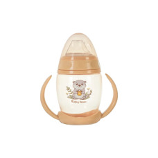 Поїльник із силіконовим носиком та ручками 5004BT_персиковий 250 мл BABY TEAM