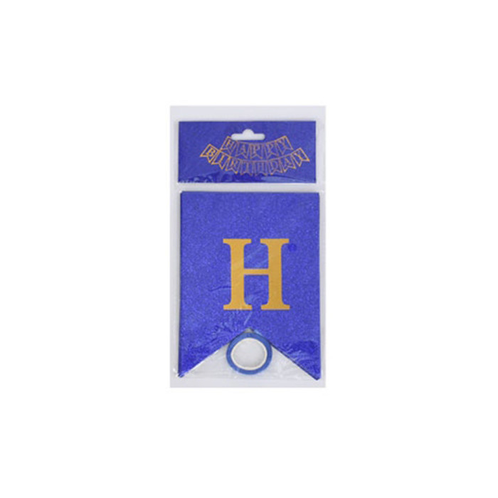 Гірлянда з прапорцями "Happy Birthday" MK 5955(Blue) синя Bambi