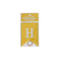 Гірлянда з прапорцями "Happy Birthday" MK 5955 (Gold) золота Bambi