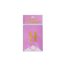 Гірлянда з прапорцями "Happy Birthday" MK 5955(Pink) рожева Bambi
