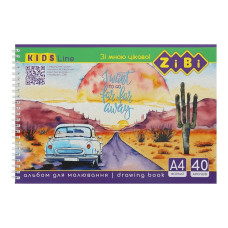 Альбом для малювання KIDS Line ZB.1442-4 на пружині, А4, 40 аркушів ZiBi