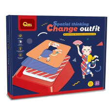 Розвивальна гра "Change outfit" M8A, 48 завдань 4 трафарети Bambi