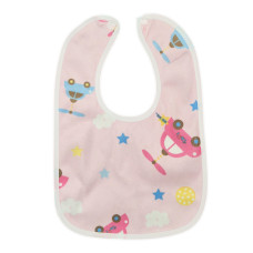 Дитячий слинявчик тканинний MGZ-0600(Pink) на кнопці Megazayka