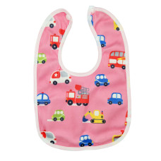 Дитячий слинявчик тканинний MGZ-0600(Pink) на кнопці Megazayka