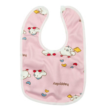 Дитячий слинявчик тканинний MGZ-0600(Pink) на кнопці Megazayka