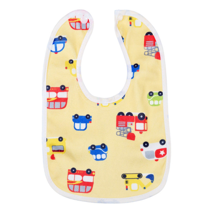 Дитячий тканинний слинявчик MGZ-0600(Yellow) на кнопці Megazayka