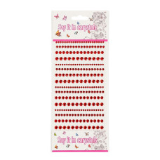 Декоративні наклейки XY-020(Red) для авто, ноутбуків, телефонів  Bambi