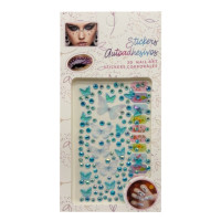Декоративні наклейки XY-030(Blue) для манікюру та макіяжу Bambi
