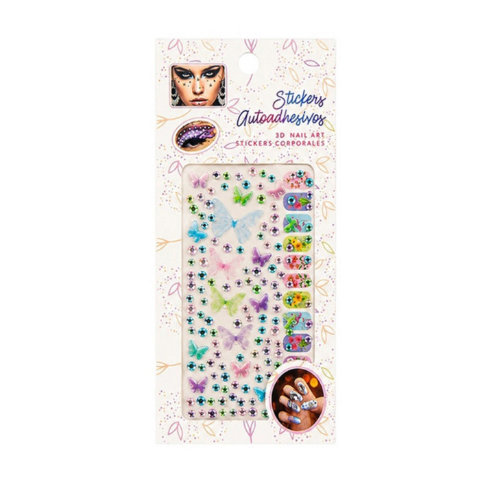 Декоративні наклейки XY-030(Multi-Color) для манікюру та макіяжу Bambi
