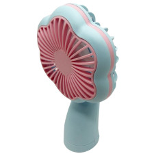 Портативний ручний вентилятор 2 в 1 MK 5612(Blue) 2 режими Bambi
