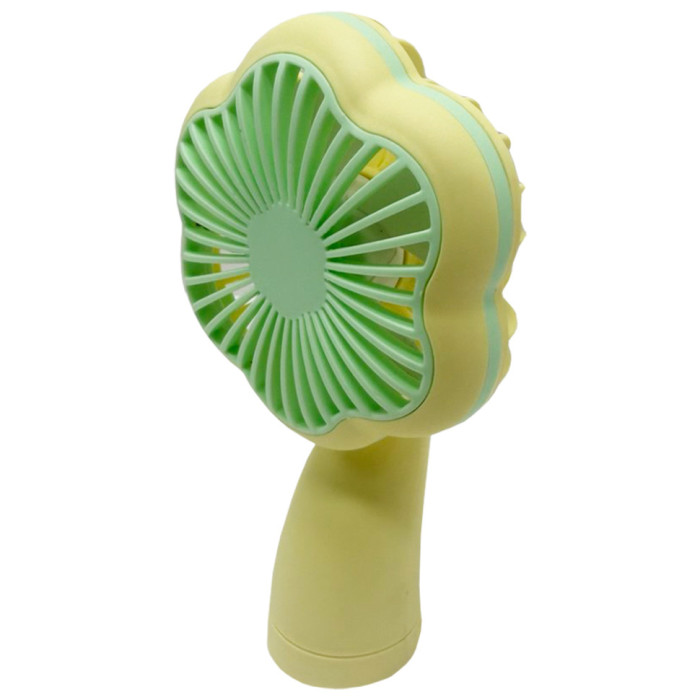 Портативний ручний вентилятор 2 в 1 MK 5612(Yellow) 2 режими Bambi