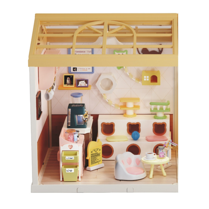 Конструктор-румбокс "Котокафе" Mini House 8007-MH, серії "Інтер'єр" 145 деталей Mini House
