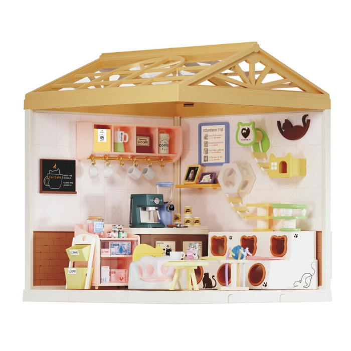 Конструктор-румбокс "Котокафе" Mini House 8007-MH, серії "Інтер'єр" 145 деталей Mini House